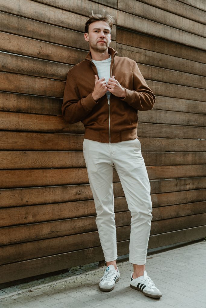 mens minimalist sneakers lifestyle or clean trainers street style